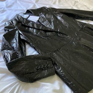 Helmut Lang Glossy Black Blazer
